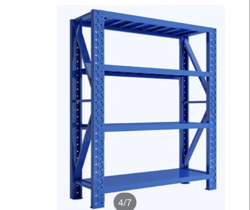 mocny regał 500 kg na półkę niebieski metalowy